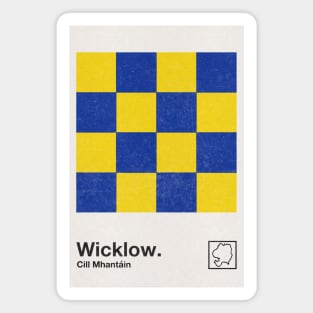 County Wicklow / Original Retro Style Minimalist Poster Design Magnet